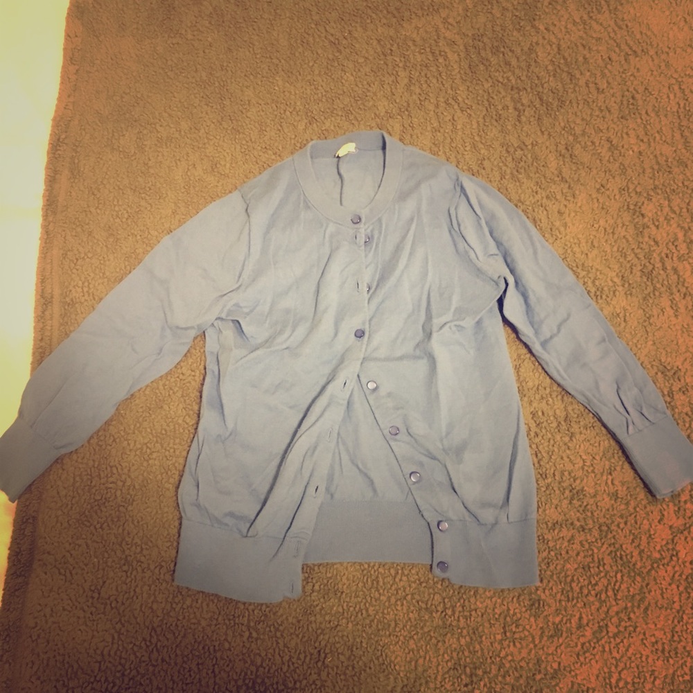 Periwinkle J. Crew Cardigan